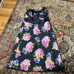 Vintage Betsey Johnson floral midi dress